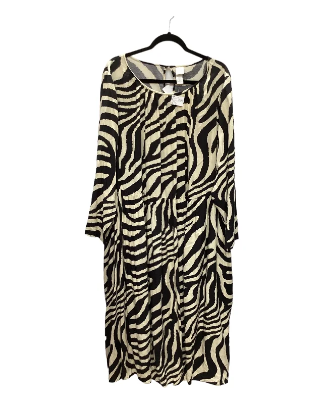 Dress Casual Maxi By H&m In Animal Print, Size: 2x