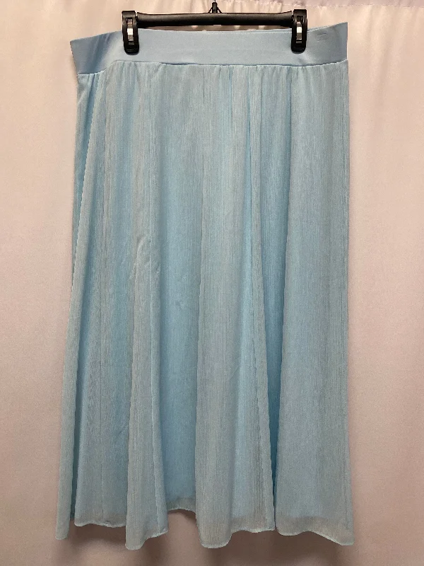 Skirt Maxi By Ruby Rd In Blue, Size: L