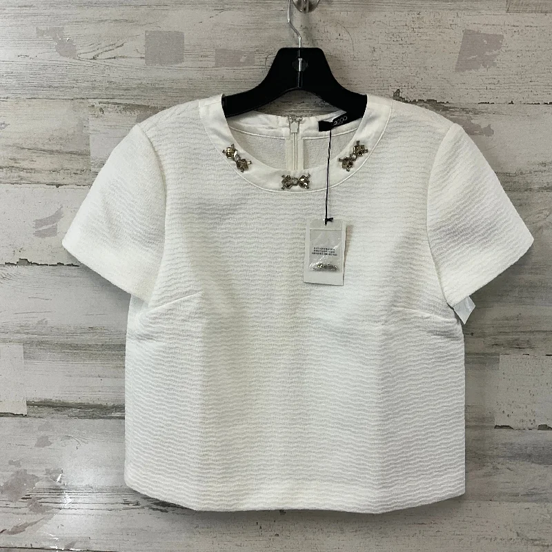 Top Short Sleeve By G2000 In White, Size: Xs