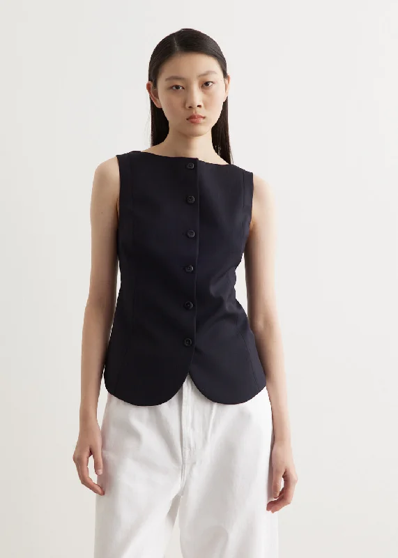 Boat Neck Waistcoat