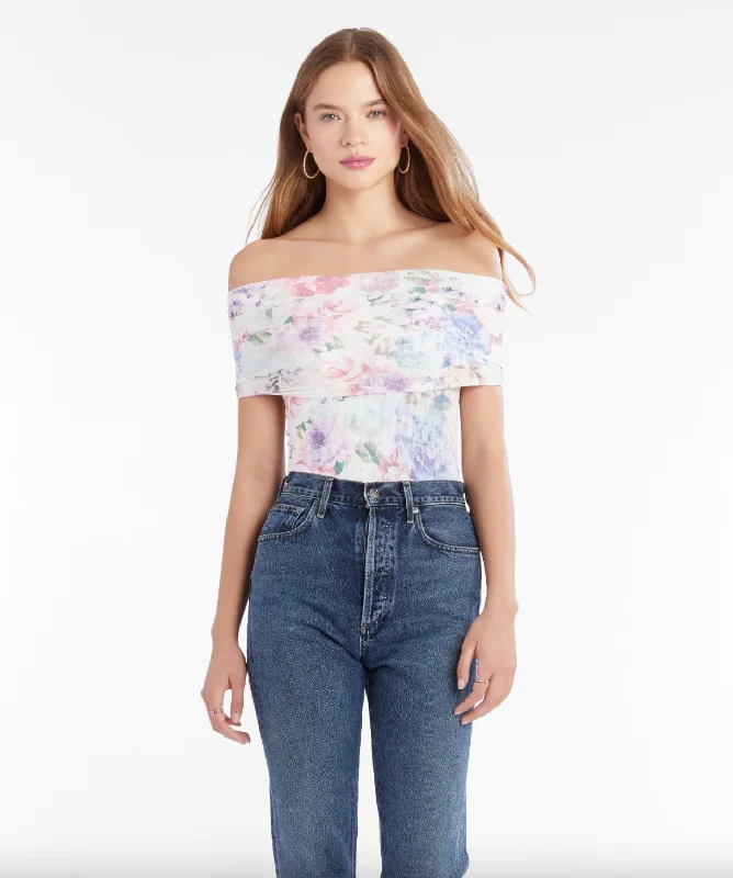 Leia Printed Mesh Top - Lorelei