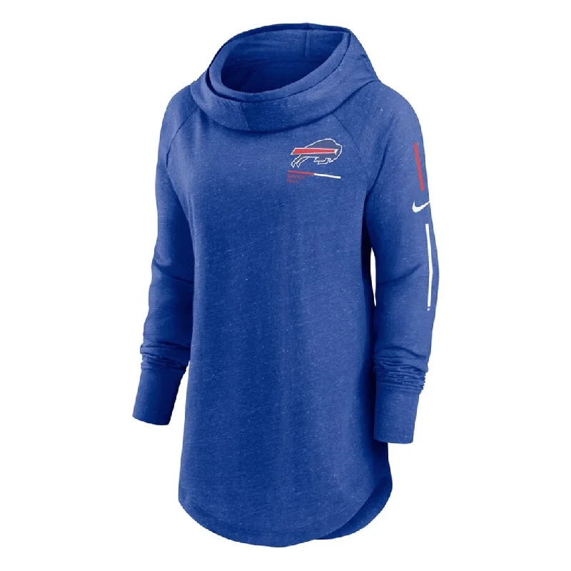 NFL - Women's Buffalo Bills Minimal Statement Funnel Neck Hoodie (NKZE 4DA 81 0Z8)