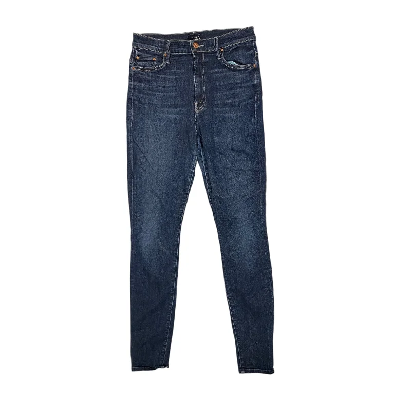 Jeans Skinny By Mother Jeans In Blue Denim, Size: 8