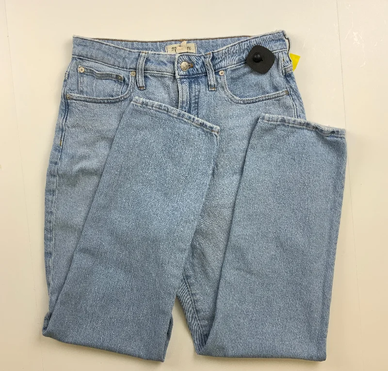 Jeans Straight By Madewell In Blue Denim, Size: 8