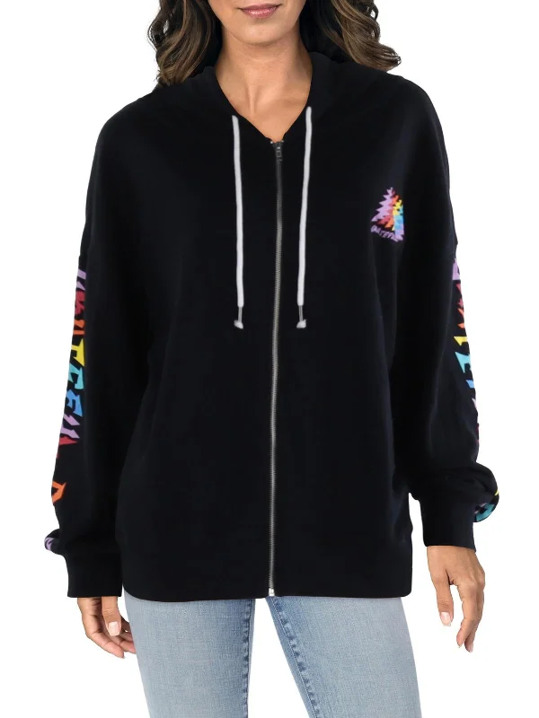 Womens Fleece Comfy Zip Hoodie