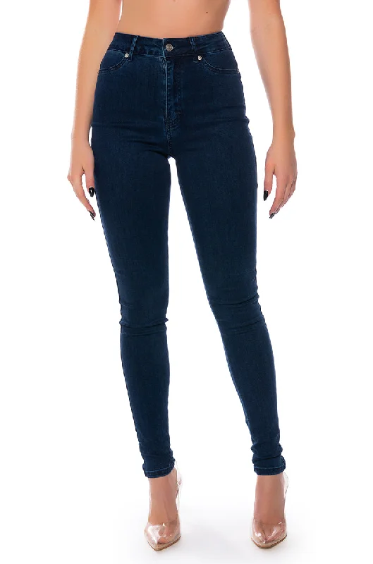 FLEX-FIT HIGH WAISTED SUPER STRETCHY SKINNY JEANS