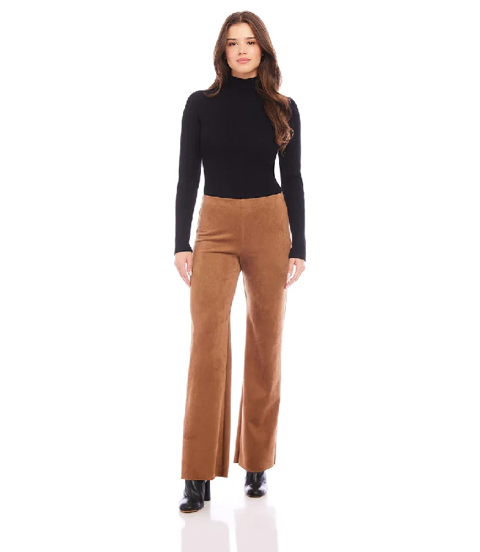 Petite Size Faux Suede Presley Pants