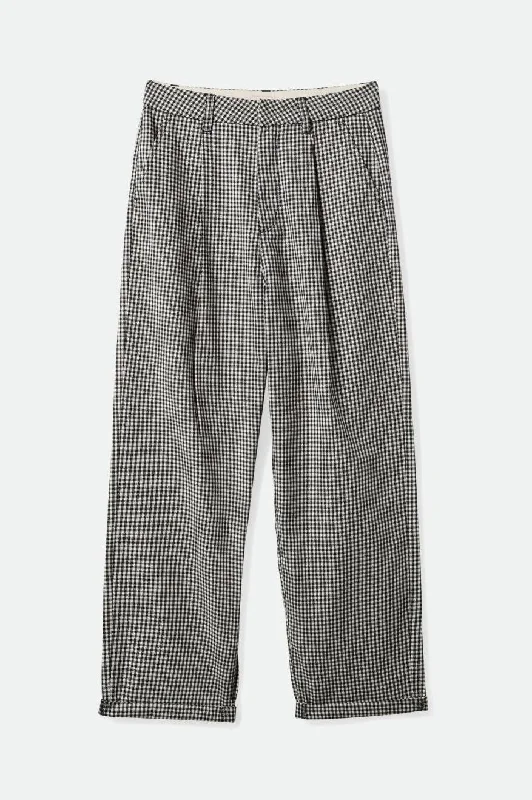 Victory Trouser Pant - Washed Navy Gingham